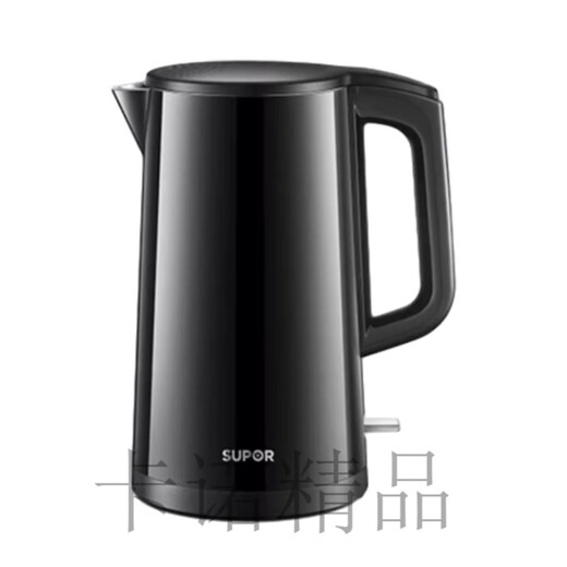 Supor electric kettle 2L kettle 2025 new household boiling kettle 304 stainless steel 20J03A black 1.7L