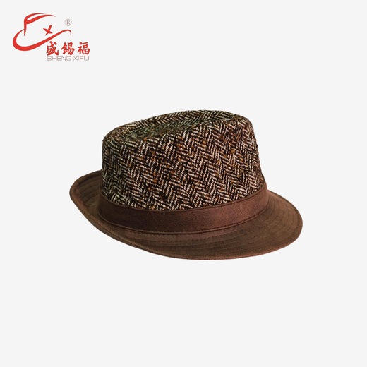Sheng Xifu hat men's gift autumn and winter casual fashion classic woolen hat yellow L (60-61CM)