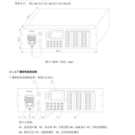Jade Bird broadcast control panel GRT-GB11-KZ fire automatic alarm linkage GRT-GB11-KZ
