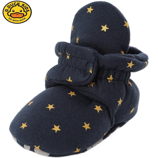 G. duck 0-1 Jahr Babyschuhe mit weichem Boden Frühling und Herbst 3-12 Monate 6 Neugeborenenschuhe und Socken, die nicht herunterfallen Blue Star_M1920# 11 Innenlänge cm_12 Größe_1-6 Monate