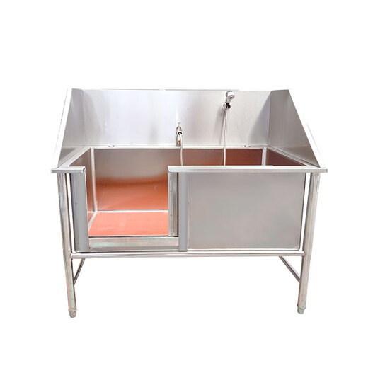 Stainless steel dog washing pool pet shop dog washing pool thickened non-slip cat and dog pet bath basin pet bath basin can be customized standard 100*60*90 deep 40
