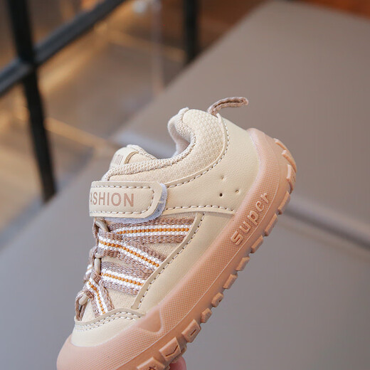 Tyrannis recommended by Yangma 2025 Spring and Autumn New Infant Breathable Boys Functional Shoes 0-1 Years Old 3 Soft Sole Non-Slip School Black 25_Inner Length 15cm