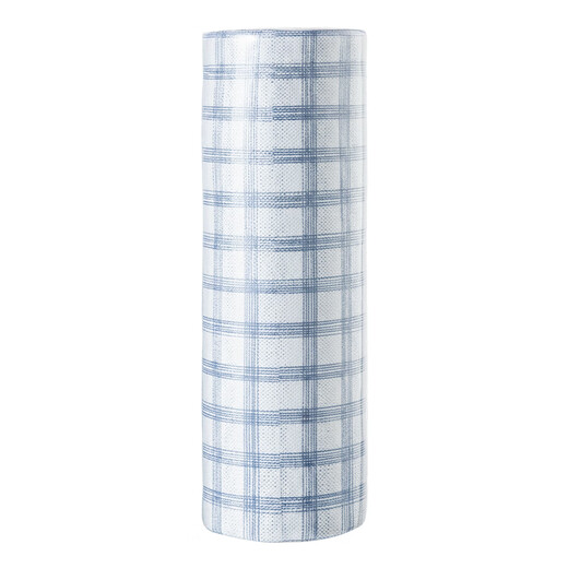 Shuangshan Kitchen Washable Dish Towel Wet and Dry Oil-Absorbing Paper Lazy Rag Disposable Cleaning Cloth Thickened Washable Plaid-30 Tear/1 Roll