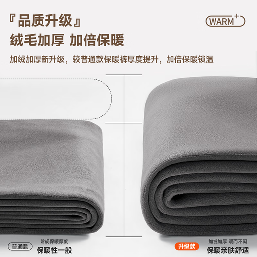 VANCL trousers men's new winter velvet warm casual trousers men's versatile loose straight trousers black XL