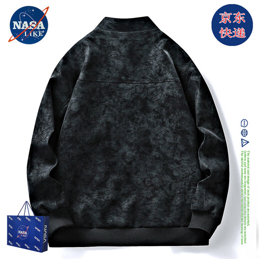 NASALIKE official leather jacket men's autumn and winter American lapel leather jacket men's large size warm velvet jacket handsome motorcycle suit N98 brown velvet XL (168-175cm 130-150Jin Jin equals 0.5 kg)