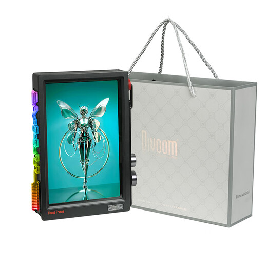 Divoom Click Time Boundary Transparent Suspended Photo Frame HD Electronic Photo Album Smart Digital Photo Frame Pixel Screen Desktop Digital Black Technology Boys Birthday 2026 New Year Gift