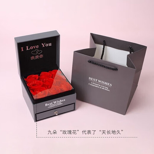 DR Moissanite Diamond Ring 1 Carat Silver Proposal Ring for Women, Light Luxurious Birthday, Valentine's Day Gift for Wife, 50 Points Diamond Ring - No. 9-20