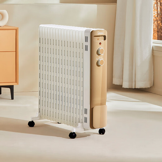 Midea Powerful Heat Electric Oil Heater/Household Heater/Heating Electric Heater/17 Electric Radiators/Vertical Heater Large Area Humidification and Constant Temperature HYW30GW