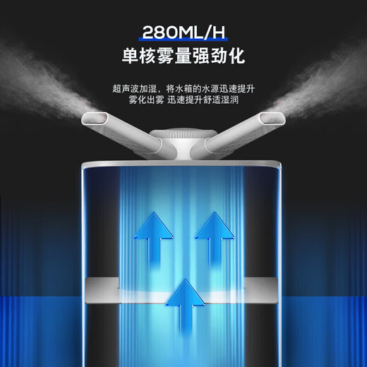 Xiaomi baby humidifier home large fog volume bedroom office desktop light sound air purification desktop large capacity smart constant temperature digital display touch + 3L smart model