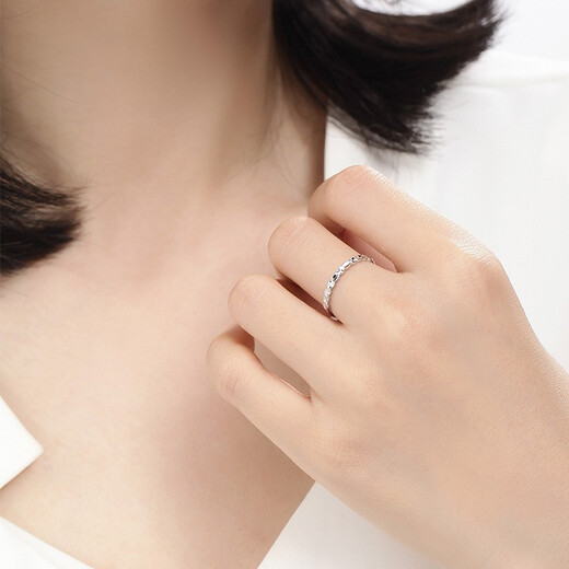 Ming brand jewelry platinum Pt950 platinum fashion car flower blooming ring gift for women BFM0055 platinum ring size 12 about 1.14 grams