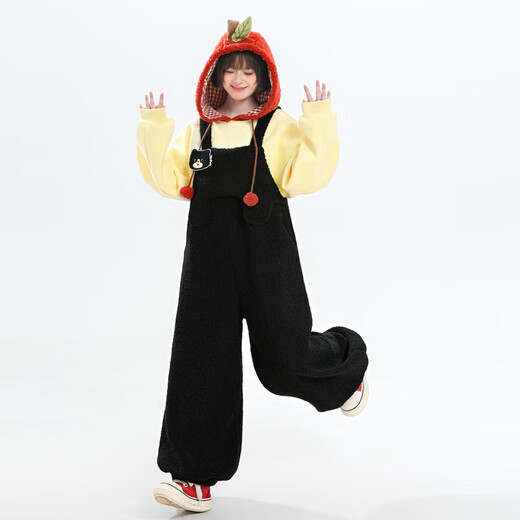 Mori Tribe Black Kitten Embroidered Overalls Women's 2025 New Loose Sweet Versatile Slim Casual Pants Autumn Black Casual Pants S Model Code