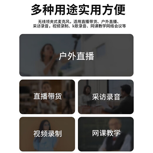 XVVMI Microphone Best-Selling List TOP Wireless Lavalier Microphone Live Broadcast One-to-Two Noise Reduction Microphone Computer Karaoke Interview Special Amplification Equipment Fashionable (One-to-Two) Type-C Interface Android and Apple 15 HIFI Level Sound Quality