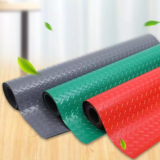 Yusenyi Beef Tendon Anti-slip Mat Kitchen Thickened Corridor PVC Stairs Factory Carpet Waterproof Warehouse Rubber Sheet Plastic Red 4 meters wide 10 meters long