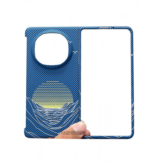 Huawei (HUAWEI) original quality Sunrise carbon fiber material is suitable for Huawei Mate X6 Collector's Edition mobile phone case thin (Sunrise Black) carbon fiber pattern PC single back cover Huawei Mate X6