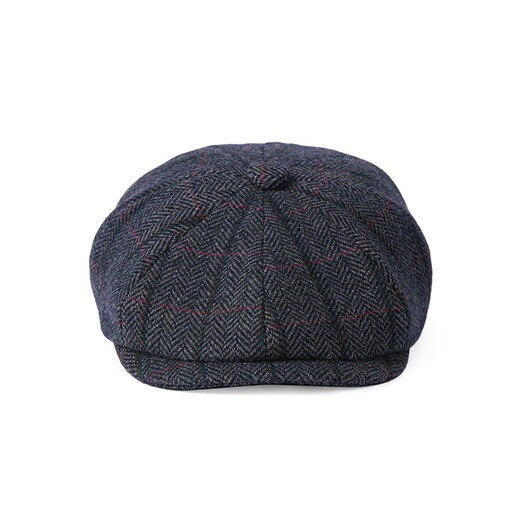 Mr DUCK designer's new style retro old money style octagonal newsboy hat for men and women, autumn and winter yuppie temperament progressive hat