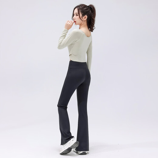 Barbie all-in-one yoga wear with chest pads, high-end women's tops, sports long-sleeved slim-fitting Pilates yoga T-shirts for women