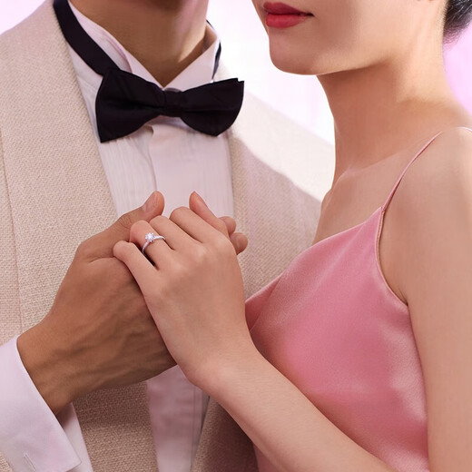 DR Proposal Diamond Ring Platinum BELIEVE Simple Luxury Snow Heart Mark Wedding Ring WJ0117 Holiday Gift Set TOP* Total about 22 minutes 15 minutes H color SI1