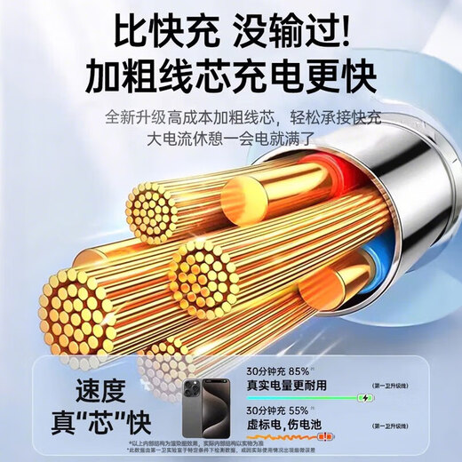 First Guardian DIVI is suitable for Apple data cable PD30/20W fast charging cable c to L liquid silicone charging cable iPhone14Pro Max/13/12/11 mobile phone ipad car blue 2.1