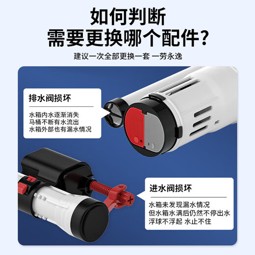 Andatong toilet drain valve toilet tank accessories universal water inlet valve drain valve set high pressure water inlet valve