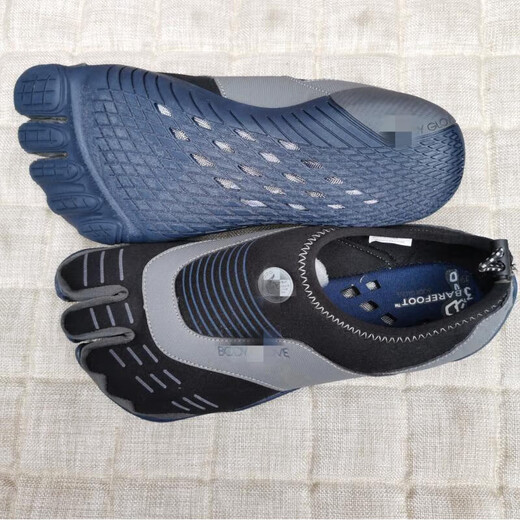 Yusenyi split-toe shoes for men with separated toes and five-finger shoes for men, outdoor climbing shoes for women, Pilates shoes, Victoria's Secret yoga shoes, quick-drying, black 48