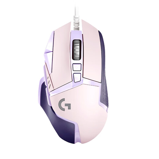 Logitech G502 Nebula Series Souris de jeu filaire colorée violet rose avec éclairage RVB K845 Clavier mécanique filaire Ensemble clavier et souris de bureau de jeu Premier nouveau produit G502 Galaxy Purple + K845 Green Axis-Honkai