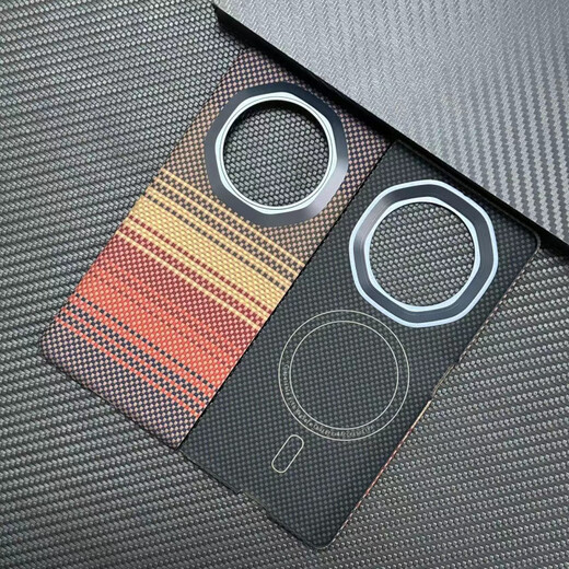 Huawei (HUAWEI) original quality Jingying Kevlar applicable thin folding screen mobile phone case aramid fiber material hard shell magnetic attraction coarse grain 1500D crater single back cover Magic V3