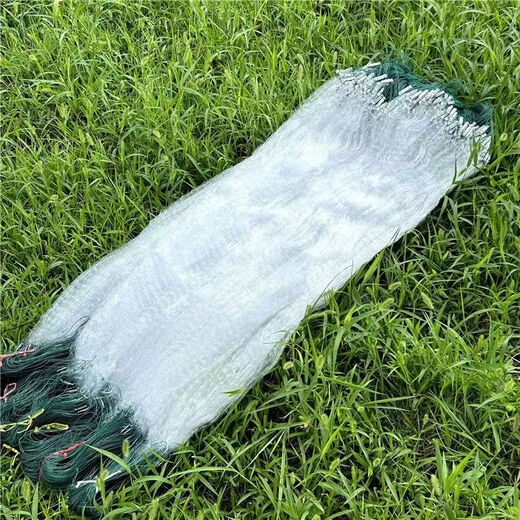 Luo Zhudou wire mesh fishing net three-layer sunken net single-layer floating net hanging fish net white striped crucian carp carp single-layer floating net 1 finger 6 meters 0.7 meters high