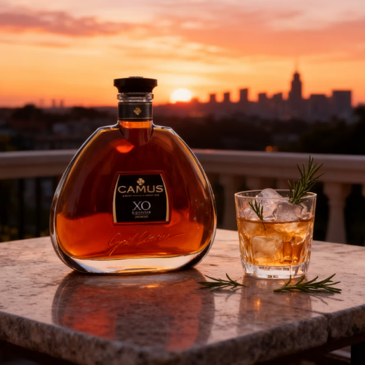 卡慕金花经典VSOP XO 洋酒 白兰地 干邑 酒 原装进口 卡慕XO 1000mL 6瓶