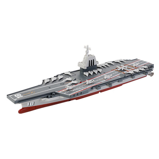 Large remote control aircraft carrier model can be launched into the water to simulate large warship combat boys electric children's toy boat Fujian ship simulated remote control aircraft carrier