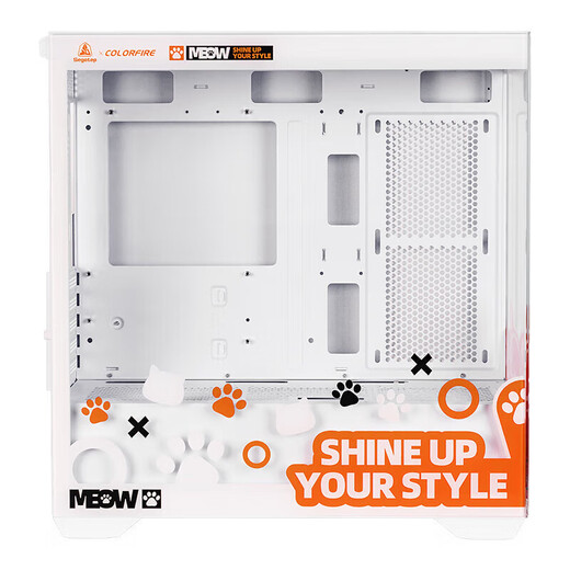 Colorful Orange Cat customized host Core i5 13400F RTX5060Ti graphics card desktop computer 4060Ti chicken game AI live broadcast design DIY assembly machine equipped with three丨i5 13400F丨RTX5060 8G丨32GB memory