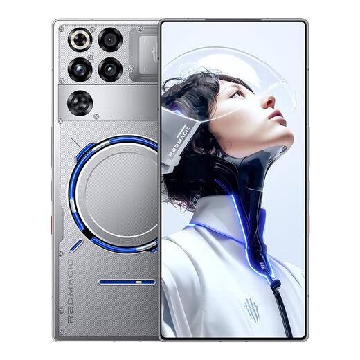 Nubia Red Magic 11Pro+ fifth generation Snapdragon 8 Extreme Edition liquid cooling wireless charging gaming phone Deuterium Front Transparent Silver Wings 16+512GB full Netcom official standard configuration