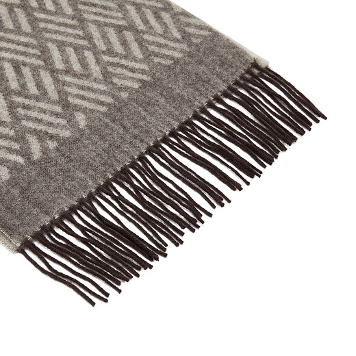 YOUNGOR men's scarf, same style as the shopping mall, light coffee YWWJ715308XQQ, one size fits all