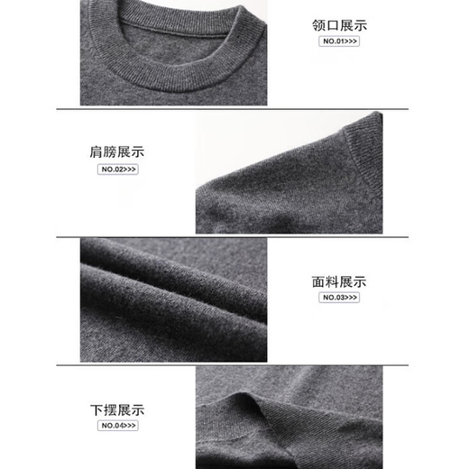 Jingdong Direct Purchase 100 Pure Wool Cardigan Men's Sweater Men's Red Sweater Bottoming Shirt Men's New Year Apricot Regular Pure Wool XL (180) 155-175Jin Jin is equal to 0.5 kg