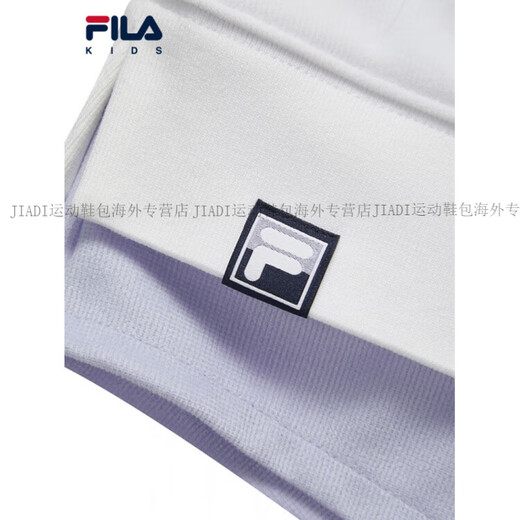 FILA KIDS Children's Clothing Girls' Sweaters 2025 Winter New Children's Comfortable Velvet Hooded Tops Official Authentic Standard White-WT M 140c