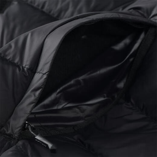 Mizuno (MIZUNO) outdoor lightweight down vest men's short autumn and winter inner and outer vest stand collar vest black 2XL