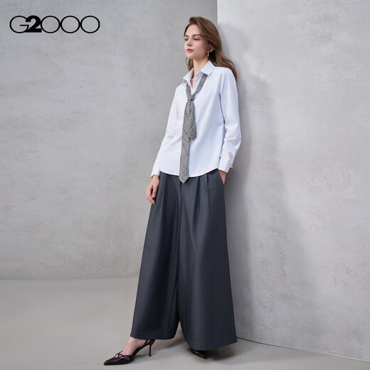 G2000 cotton comfortable/same style in shopping malls women's 2025 autumn and winter women's business commuting long-sleeved shirt