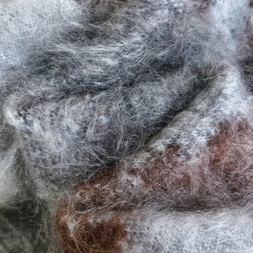 MEIYANG Daizi Cashmere Sweater Full Cashmere Brushed Contrast Color Round Neck Loose Knitted Sweater Casual Fashion Winter New Style Color M