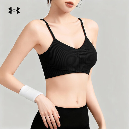 Under Armor women's spaghetti strap bra autumn new fashion back beautiful yoga Pilates sports bra 1384011 1384011-001 XS