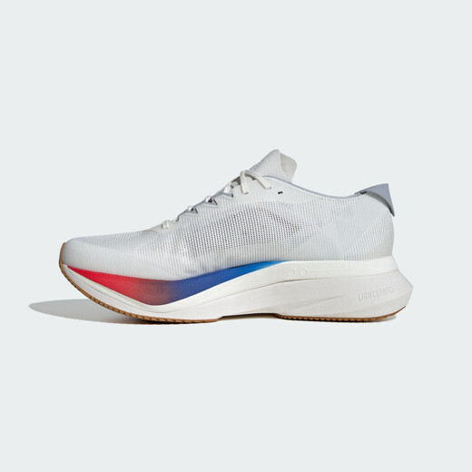 adidas ADIZERO BOSTON 12超轻马拉松玻纤柱专业竞训跑鞋阿迪达斯   亮白/深蓝/纯宝石红   43