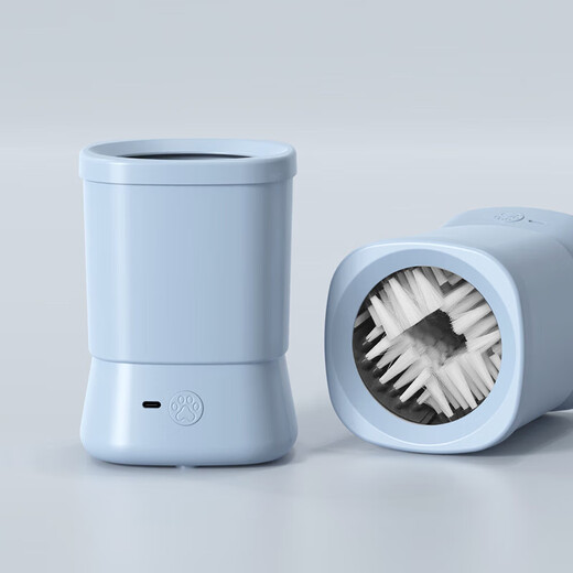 Pet Nail Cleaner Fully Automatic Cleaning Artifact for Cats and Dogs Electric Golden Retriever Teddy Paw Washer Gray - Fully Automatic Foot Washer