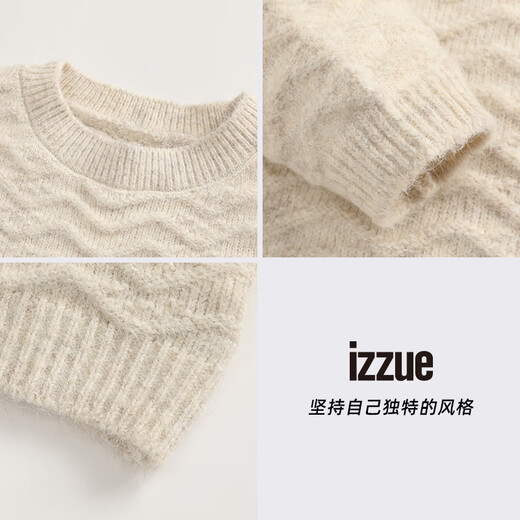 Izzue Hong Kong i.t official round neck sweater for men and women spring and autumn new trendy round neck knitted pullover tops for couples