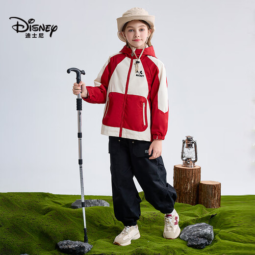 Disney children's coat, three wear, 2025 season and autumn new style, girls' daily splicing suit, children's two-piece set