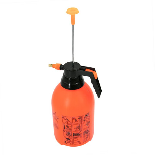 Bingyu watering can, flower watering can, sprayer, push-type watering can, gardening watering can, watering can, orange 2L (2 pieces)