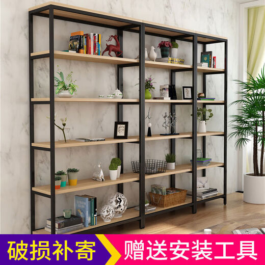 Household multi-layer shelf storage rack commercial simple display rack supermarket floor-standing bookshelf partition storage storage rack 666 combination