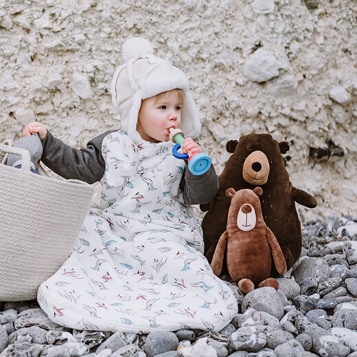 Nest Designs Baby Sleeping Bag Autumn and Winter Baby Warm Anti-Kick Quilt 1 Midnight Snow Owl - Thick Quilt (Recommended 13-16)