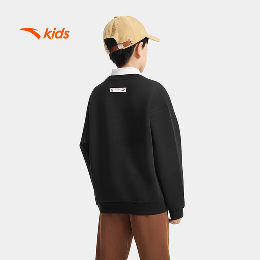ANTA Children's Sweatshirt Men's Autumn and Winter Sweatshirt Outdoor Series Sports Knitted Pullover 352546701