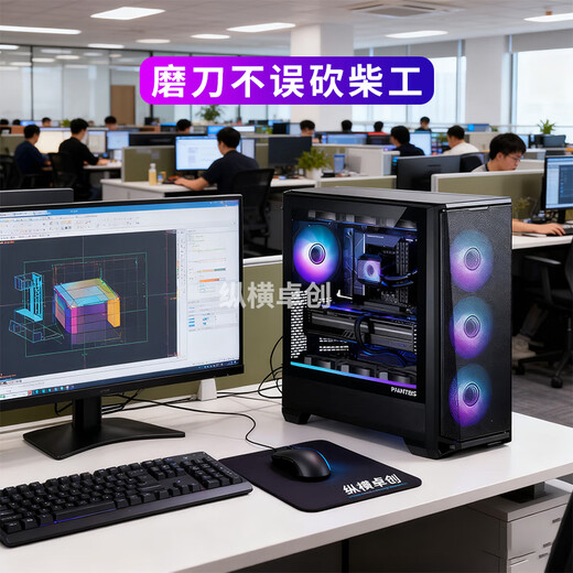 Zongheng Zhuochuang designer graphics workstation video editing 20-core U7 265KF/RTX5070Ti drawing 3D modeling rendering drawing assembly desktop computer host configuration four U7 265KF+2000 ADA 16G