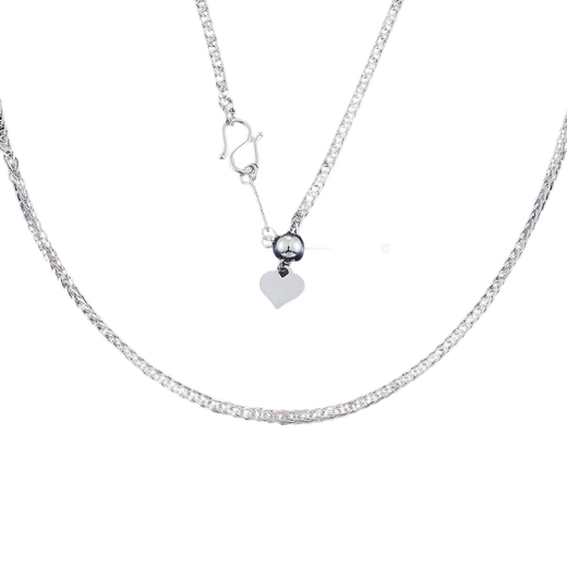 CHINA GOLD Platinum Necklace Heart Tail Adjustable Chopard Chain Versatile Gift for Boyfriend Holiday Birthday 2025 About 4.3g