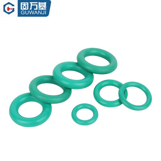 GUWANJI fluorine rubber O-ring high temperature resistant sealing ring green O-type rubber gasket wire diameter 1.5/2/2.4/3.1-5mm outer diameter 58x3.1mm (5 pieces)