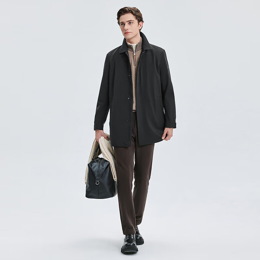 Septwolves windbreaker men's coat autumn and winter thin cotton with wool commuting casual comfortable versatile versatile warm skin-friendly and comfortable men's clothing